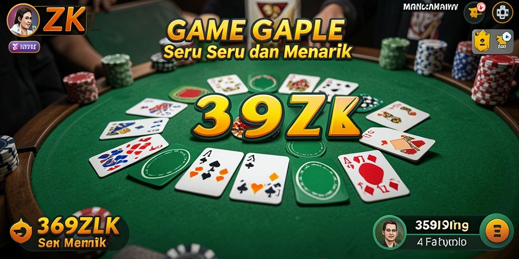 Tampilan gameplay Gaple yang seru dan interaktif di 369ZK.