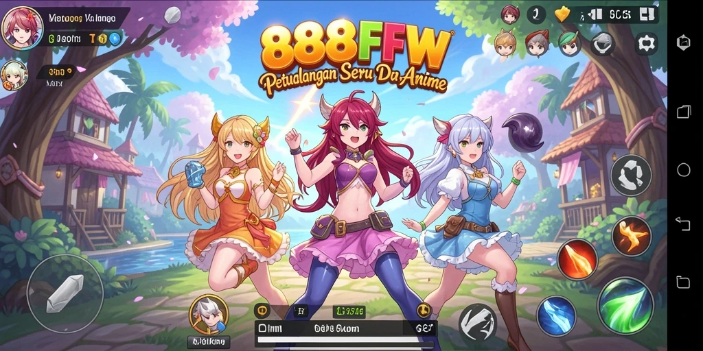 Tampilan gameplay 888FW yang menarik dan penuh warna.