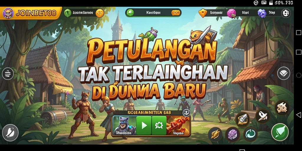 Screenshot gameplay JOINBET88 menampilkan petualangan seru di dunia yang menantang.