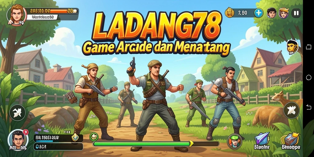 Tampilan gameplay di LADANG78 yang penuh warna dan tantangan.