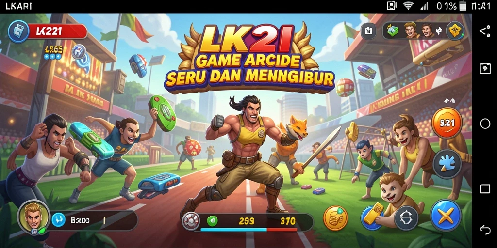Tampilan seru dari gameplay LK21 yang menarik.