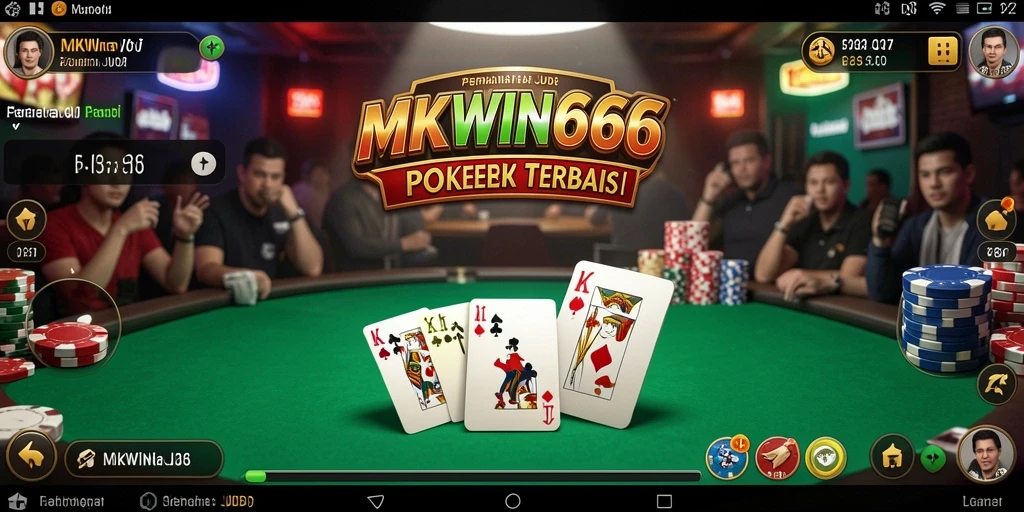Tangkapan layar MKWIN666 menampilkan aksi seru permainan poker.