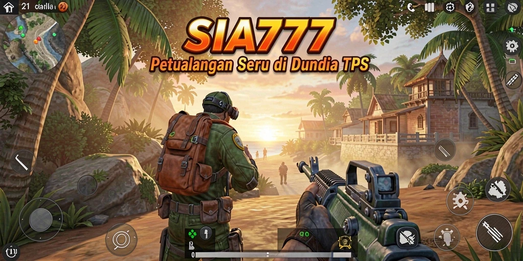 Screenshot utama SIA777 menampilkan aksi seru dalam game TPS.